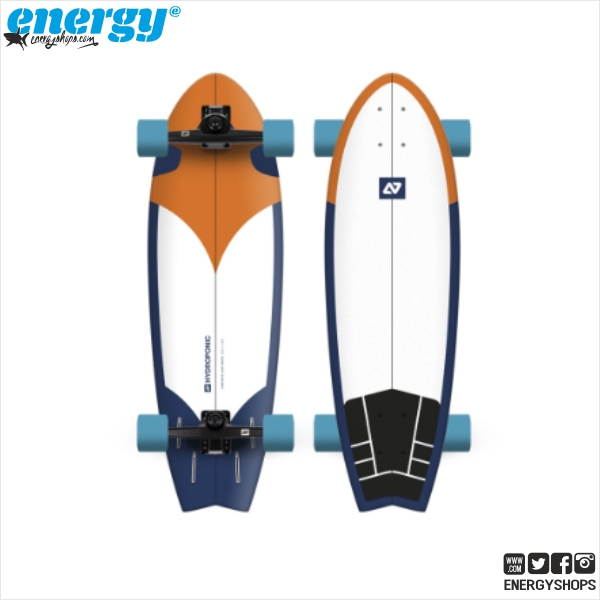 Surf Skate Hydroponic Fish 31.5" Radikal orange/Navy 31.5"x9.75"