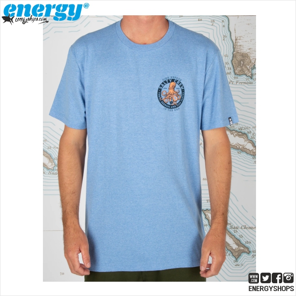 T-shirt Salty Crew Deep Reach Light Blue
